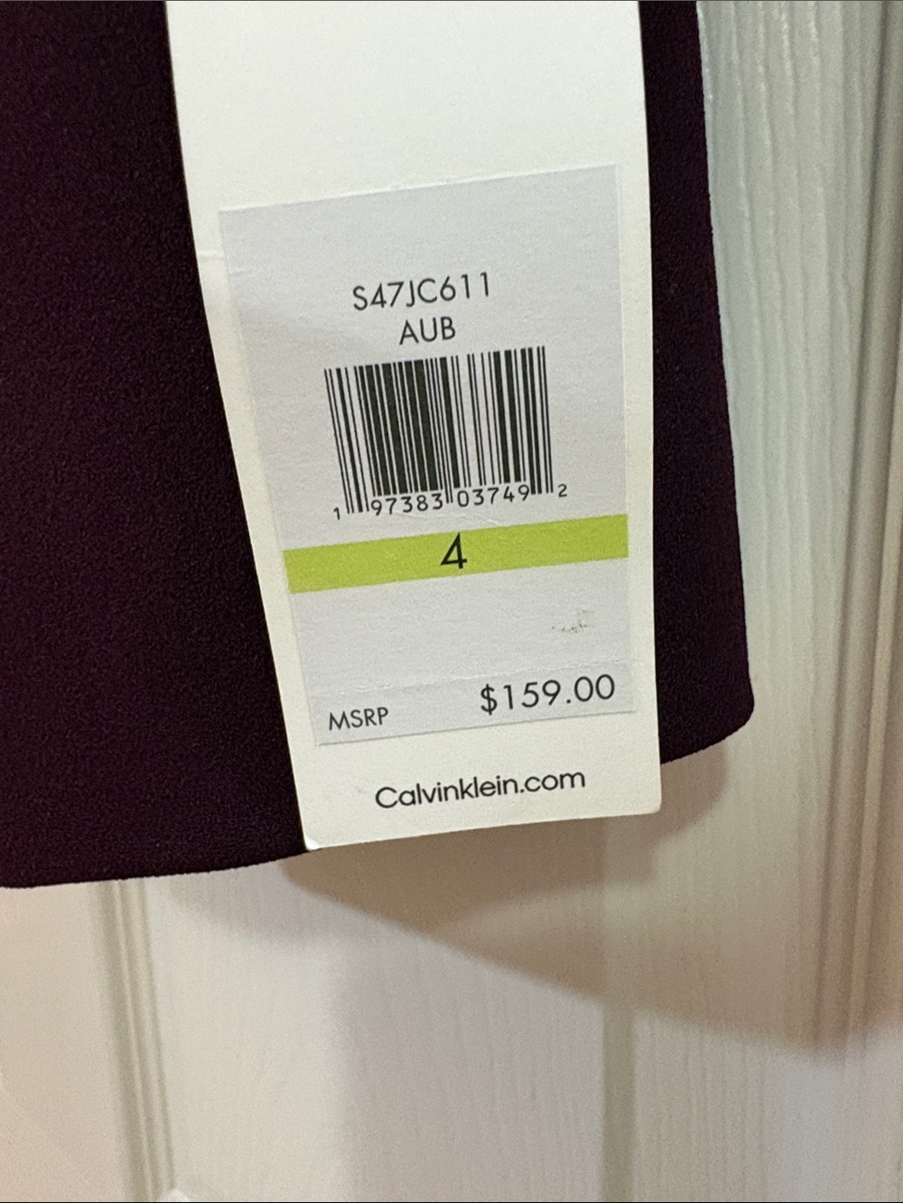 Calvin Klein Women's Plum Open-Front Collarless Blazer - Picture 4 of 12